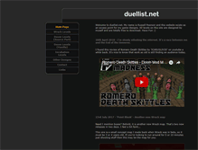 Tablet Screenshot of duellist.net